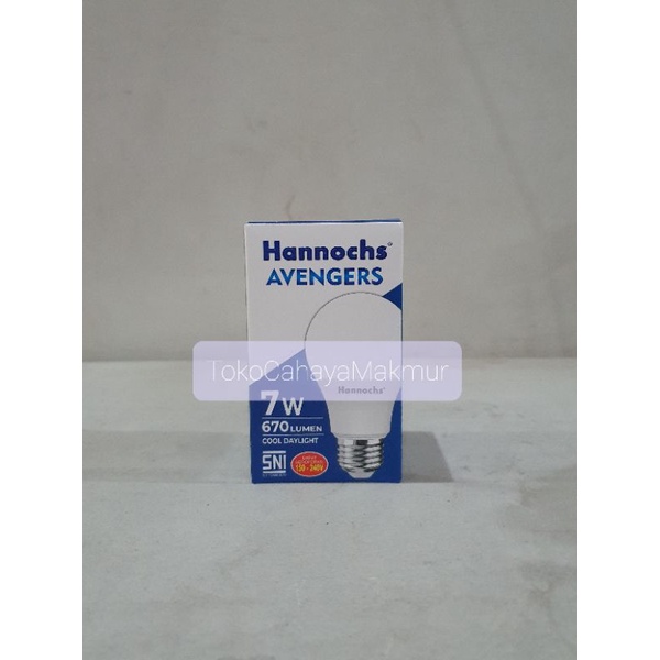 Lampu Bohlam LED Avengers 7w 7watt Hannochs CoolDayLight