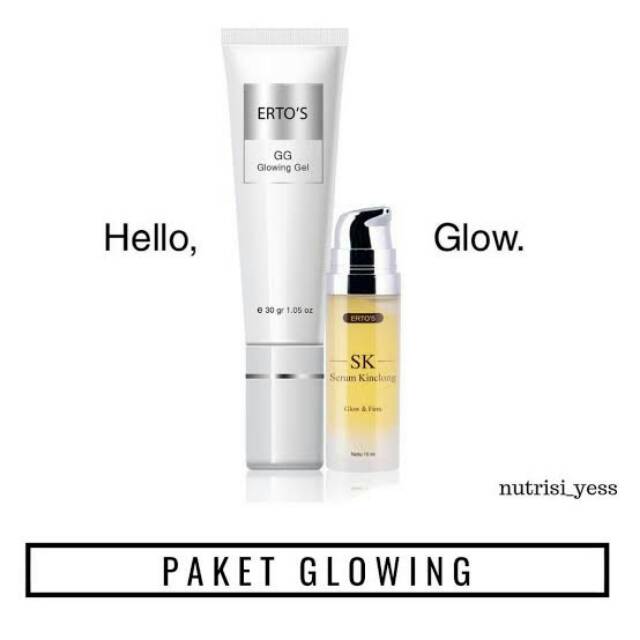 ERTOS PAKET GLOWING KINCLONG 2 IN 1 (SERUM KINCLONG + GG GLOWING)