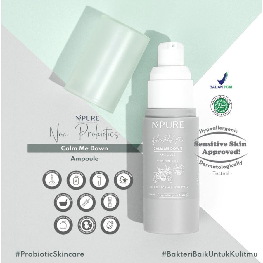 ✨ AKU MURAH ✨NPURE NONI PROBIOTICS “CALM ME DOWN” AMPOULE