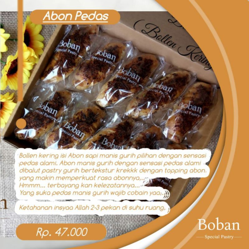 

Bollen Kering (Bolling) Abon Pedas Boban Solo - Sragen