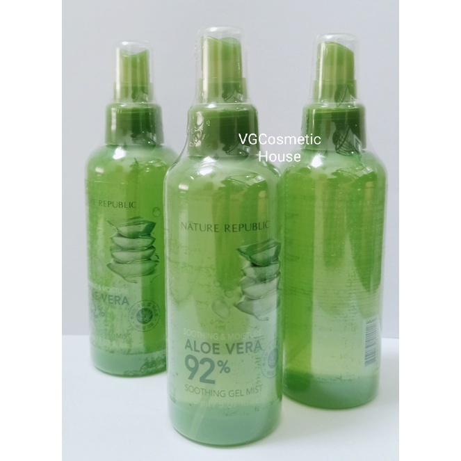 NATURE REPUBLIC Soothing &amp; Moisture Aloe Vera 92% Soothing Gel Mist 155ml