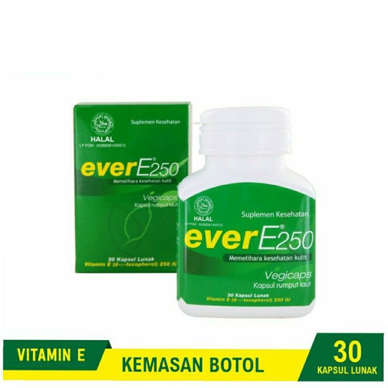 Ever E 250iu Vitamin E isi 12kapsul 30kapsul