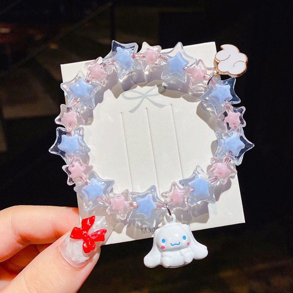 1pc Gelang Tangan Wanita Manik Kristal Cinnamoroll Lucu Untuk Sahabat