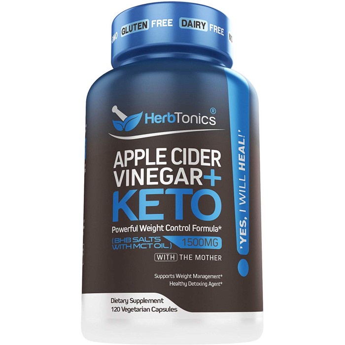 

Jual Herbtonics Apple Cider Vinegar With Mother + Bhb Salts Keto 120 Vegcap