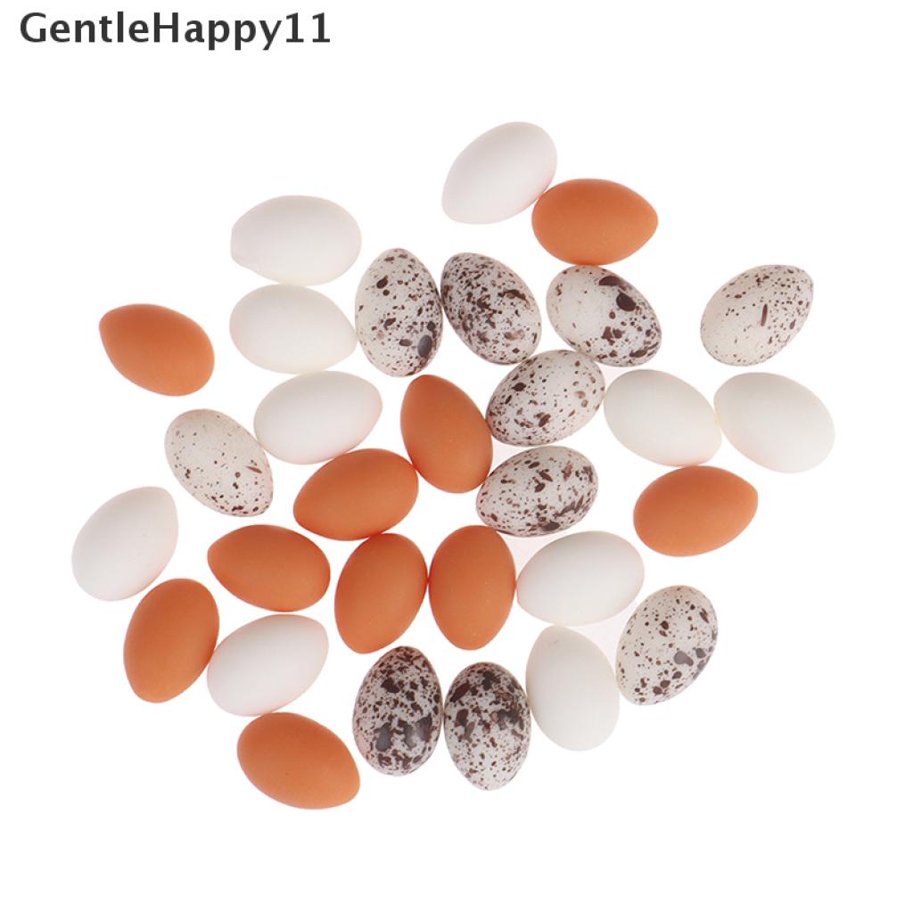 Gentlehappy 10pcs / Set Mainan Miniatur Telur Untuk Aksesoris Dapur Rumah Boneka