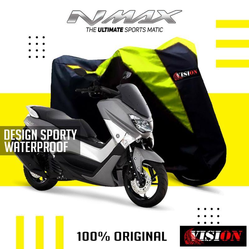 Penutup motor Yamaha Nmax Waterproof Nanopolister Silver Anti air tahan panas indoor outdoor