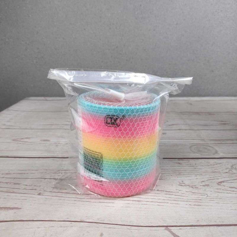 Qixing Toys Slinky Spring Rainbow Mainan Per - MCS8709