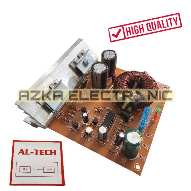 Kit Inverter 12V DC To 18V DC CT 7A