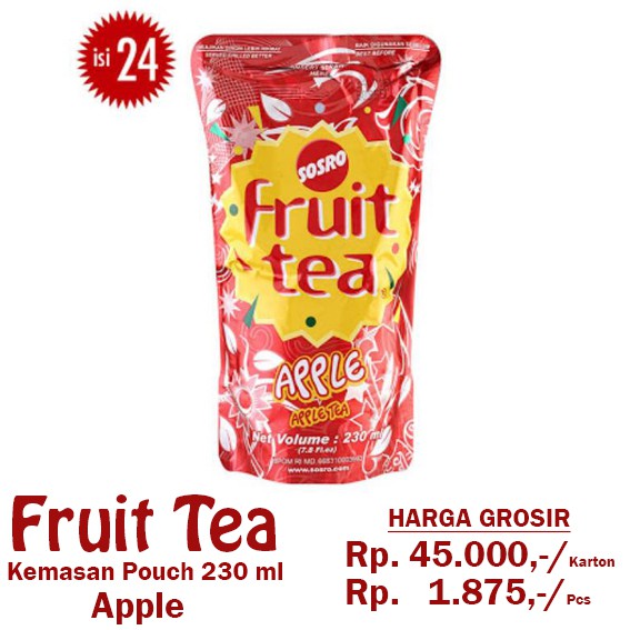 

Fruit Tea Kemasan Pouch 230ml