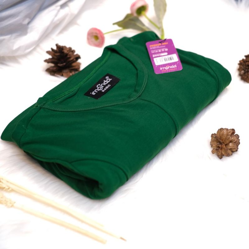 [Irnanda] Gamis Dress Diamond Umbrella Payung Bahan Jersey Diamond Premium Best Seller-Hijau Fuji