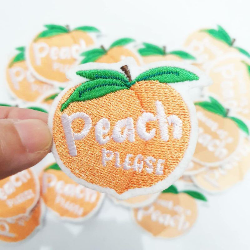 Patch Bordir Peach