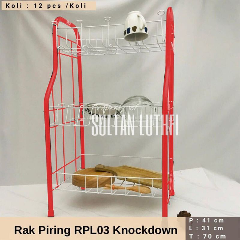 rak piring kawat susun 3 rak piring besi 3 susun