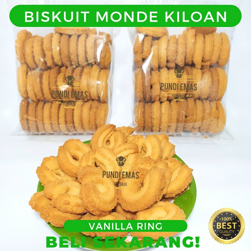 Biskuit Vanilla Ring Kiloan 250 Gram / Danies Terlaris