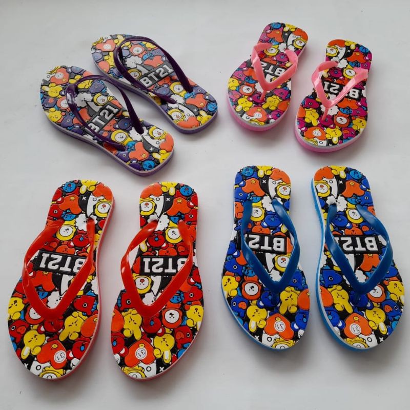 Sandal Anak Perempuan motif bt21