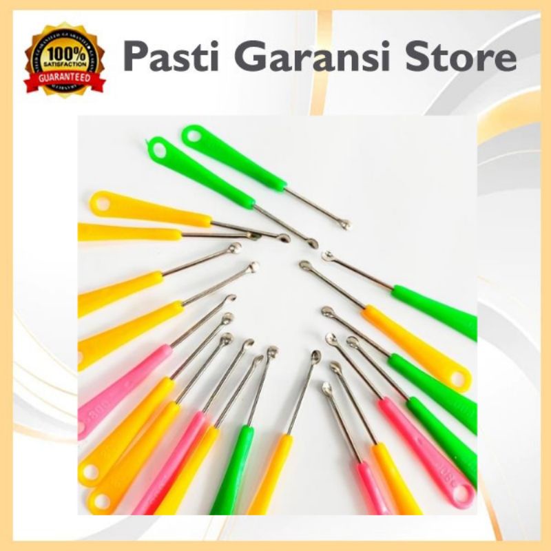 isi 20 pcs - Korek Kuping Stainless – AC 40 – Alat Pembersih Korokan Korek penyedot kotoran Telinga 