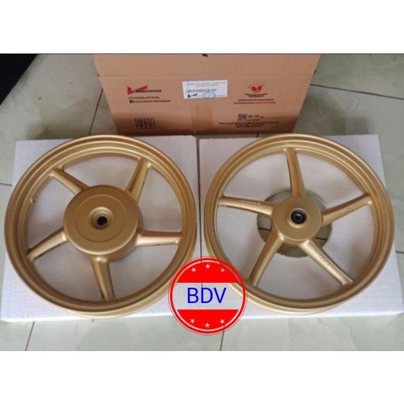 Velg Racing V Rossi P5 SANCA Copy RCB Beat, Vario, Scoopy Gold