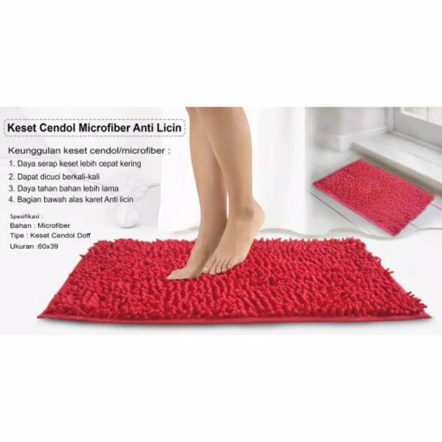 [ Cinicini ] Keset Cendol keset kaki kamar mandi Microfiber