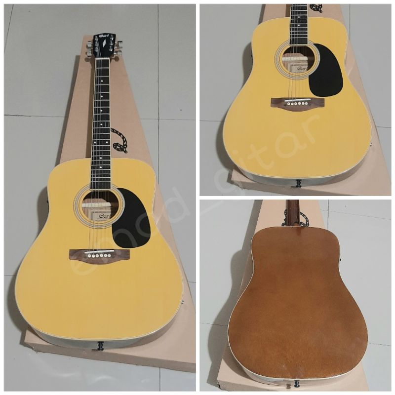 gitar akustik elektrik cort AD810E EQ TUNER LC custom kualitas PREMIUM