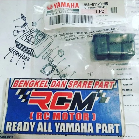 HARGA PERBIJI ABSORBER KARET SAP 3 BUAT CYLINDER HEAD RXKING RX KING BAGIAN TENGAH NO. 9 ORI ORIGINAL YAMAHA 3RS-E1129-00