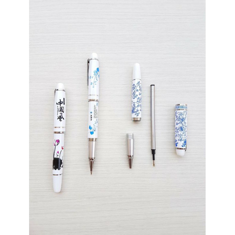pulpen gel kaligrafi china/ pulpen tinta hitam/pulpen gel murah/ pulpen motif/ pulpen motif china