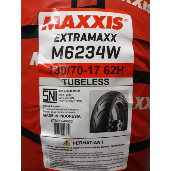 Ban Luar 130/70-17 Maxxis Extramaxx M6234W 130/70-17 Tubles