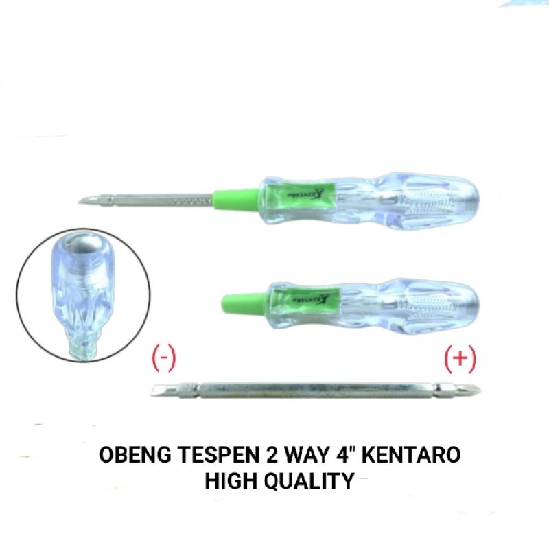 OBENG TESPEN 2 WAY (+)(-) 4&quot; KENTARO JAPAN QUALITY