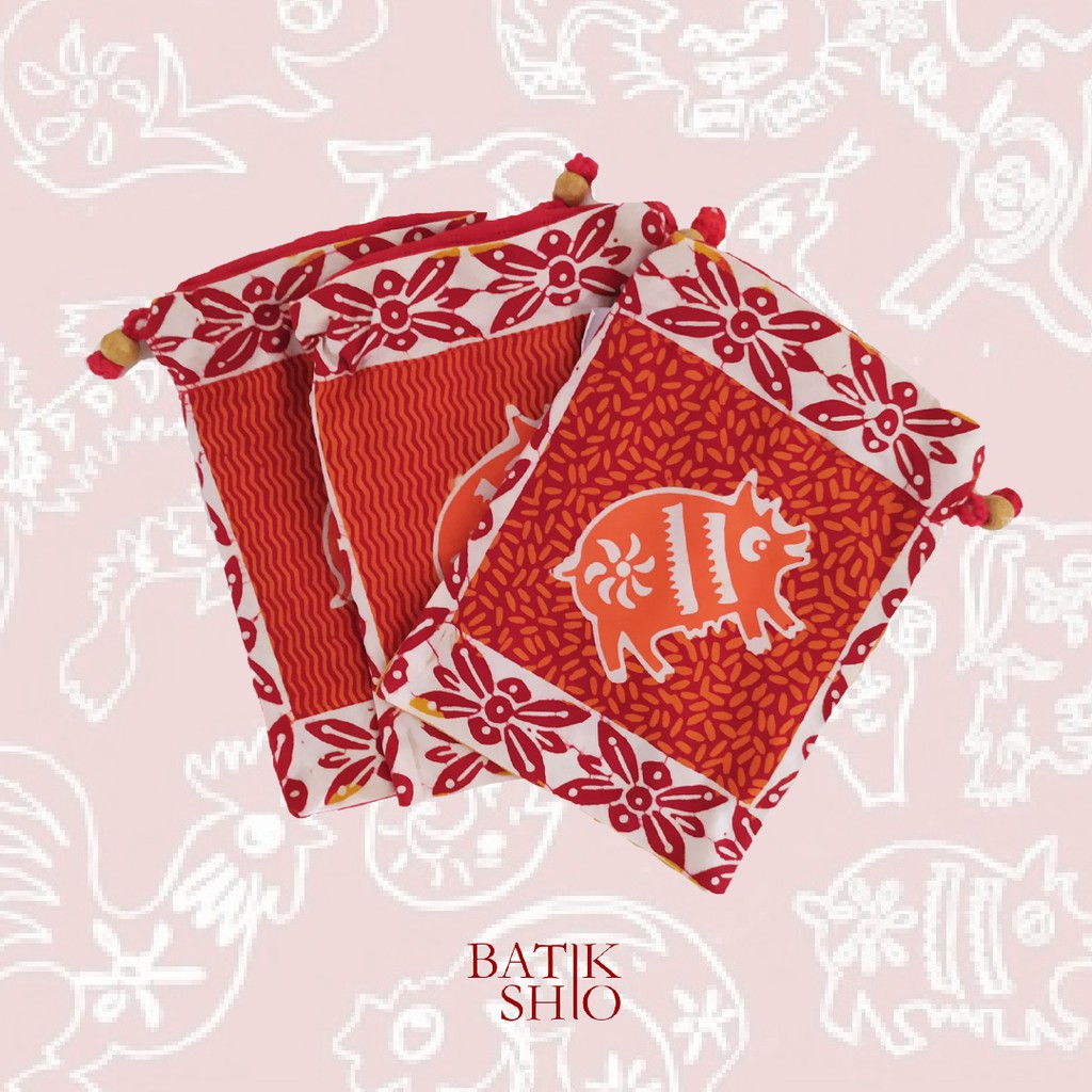 

Dompet Kain Kantong Angpao Batik Shio