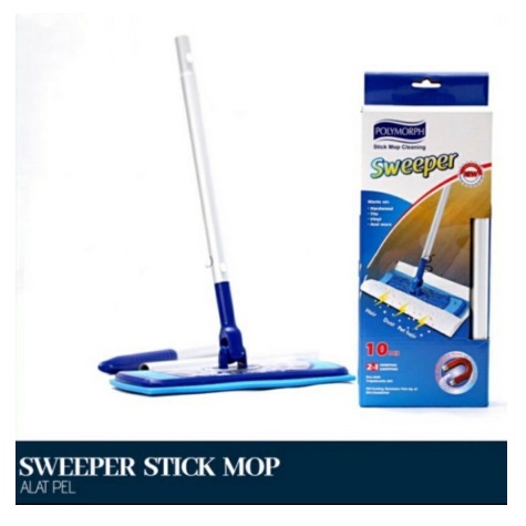 ALAT PEL SWEEPER STICK MOP DAN TISSUE MAGIC CLEAN &amp; DRY [SWEETSPACE]