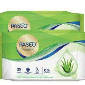 TISU BASAH PASEO HIJAU ANTI BACTERIAL 25SHET