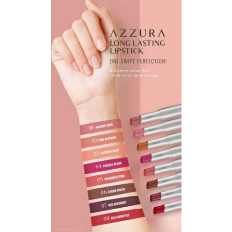 AZZURA Longlasting Lipstick Lipstik Tahan Lama I LIPSTIK PADAT AZZURA