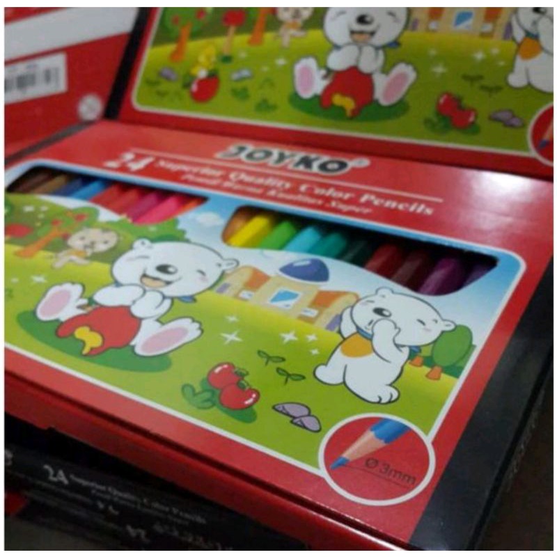 

Pensil Warna Joyko Pendek 24 Warna