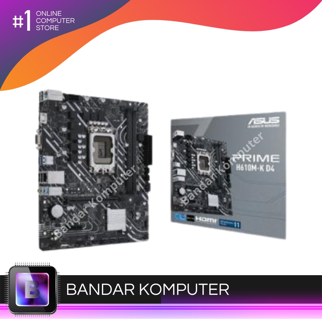 MOTHERBOARD ASUS H610M K D4 - RESMI