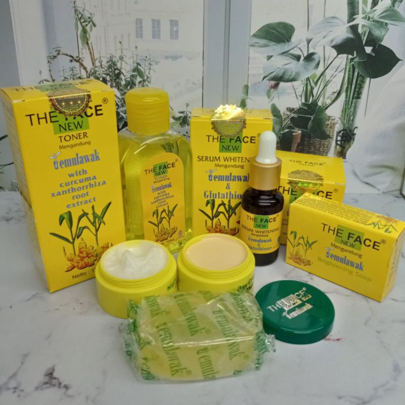 Paket Temulawak The Face / Cream Temulawak Original / Cream Temulawak BPOM