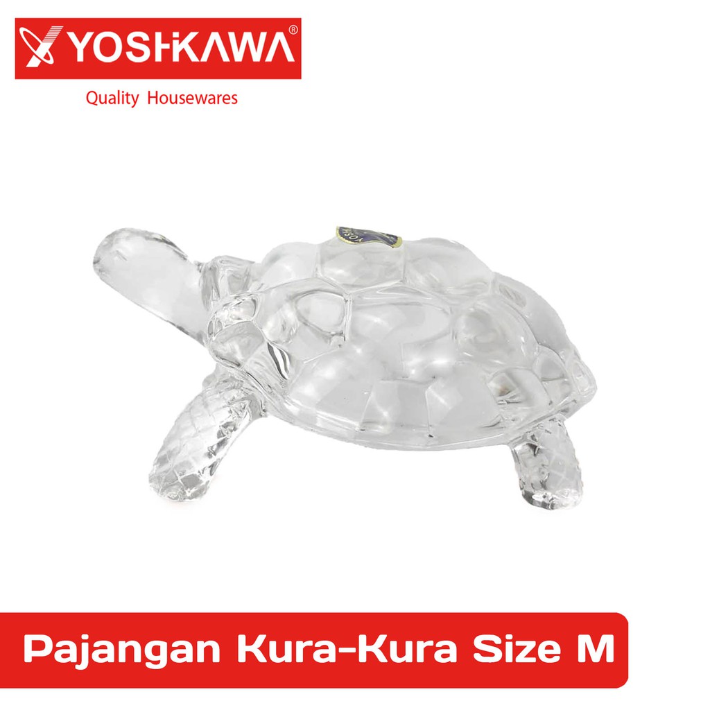 

YOSHIKAWA Pajangan Kaca Bening Kura-Kura Pajangan Kuya EVL-XL-824-M
