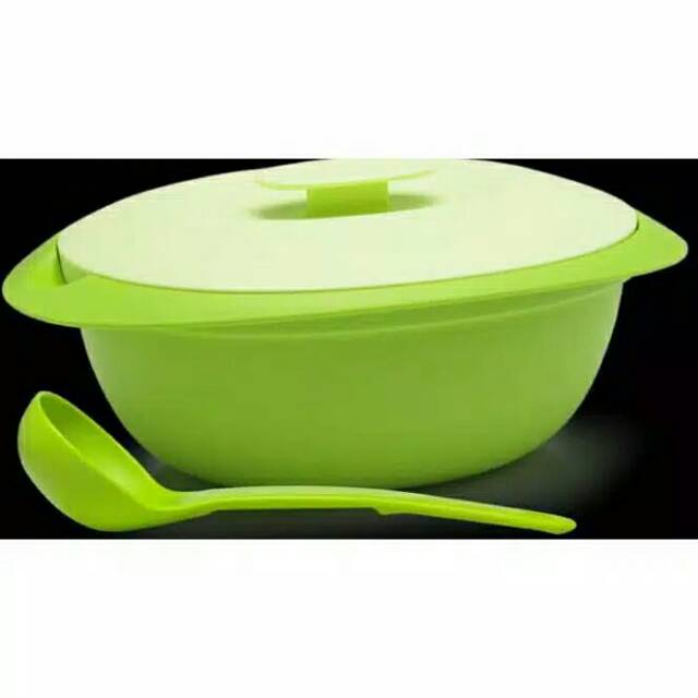 Tupperware Blossom Soup Server With Ladle