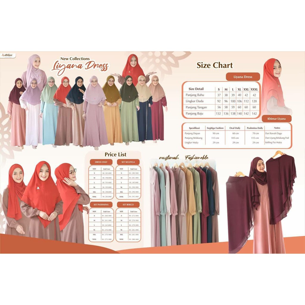 LIYANA DRESS ONLY BY ALHIJAZ (PO EST. 3 NOVEMBER)