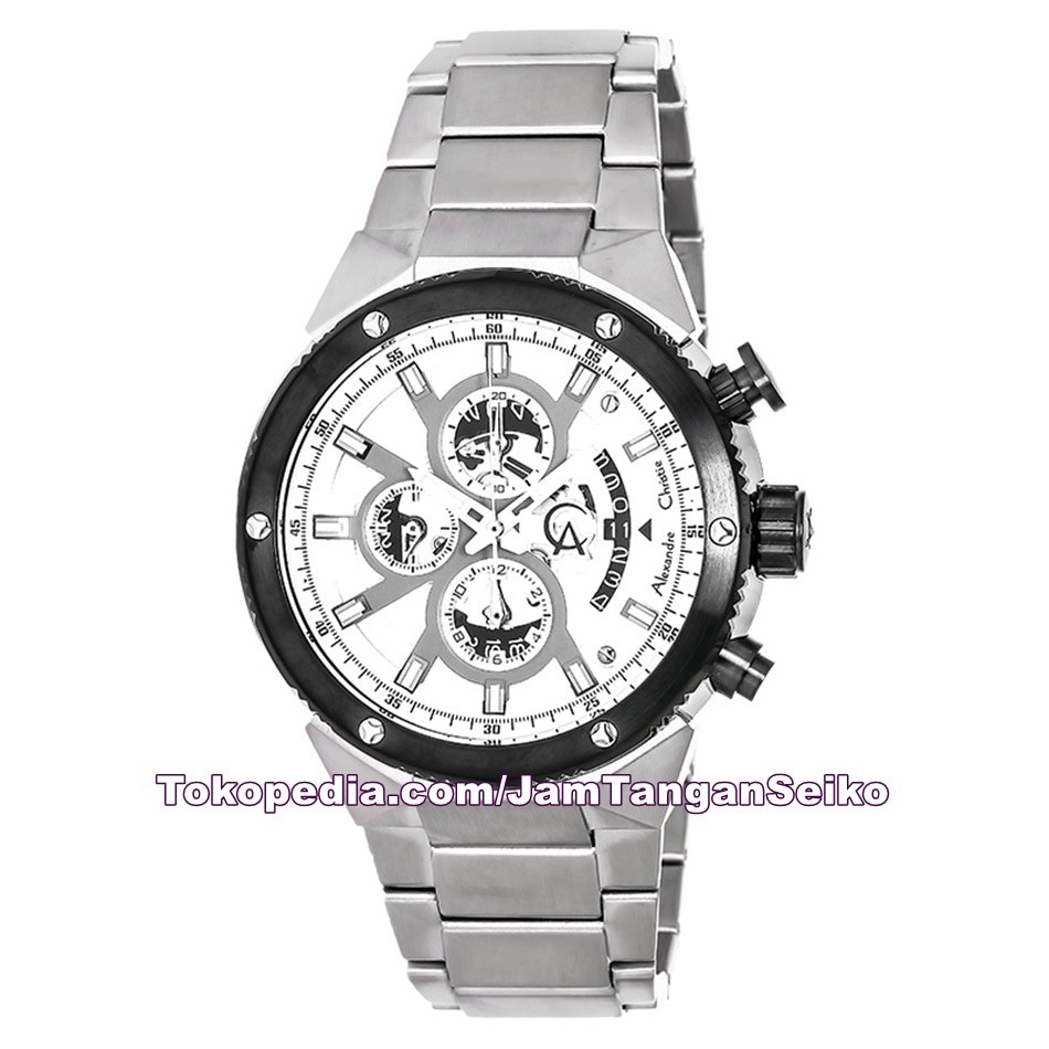 Jam Tangan Pria Alexandre Christie AC 6461 MC BTBSL Chronograph