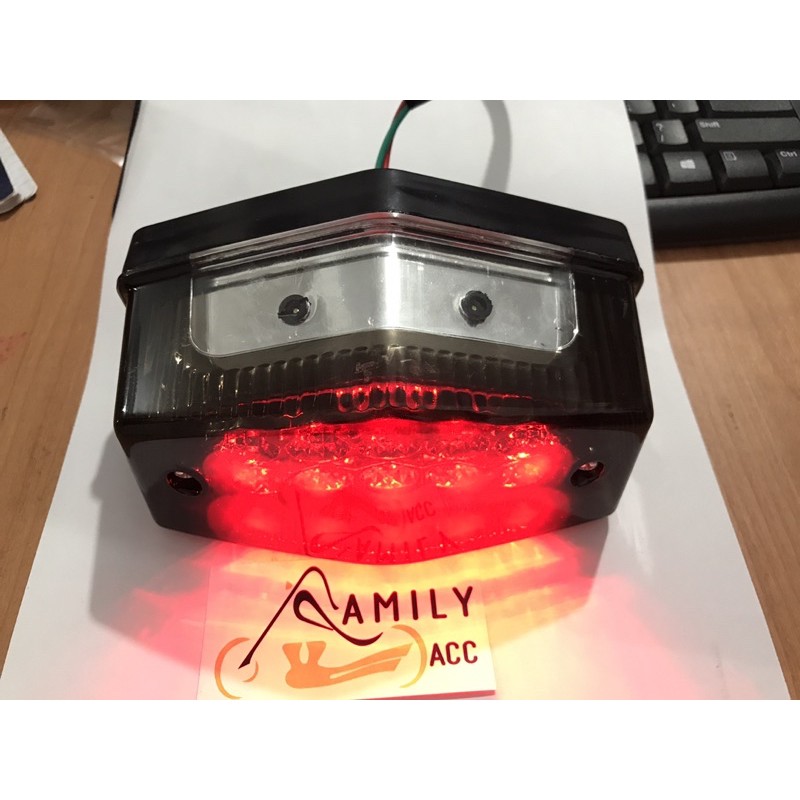 Lampu Stop Belakang LED Rx King New Mika Smoke/Merah Rxk