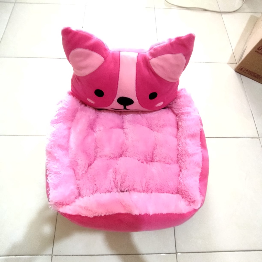 Kasur Kucing dan anjing CUDDLY BED ukuran Medium M