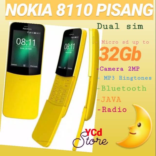 Hp Nokia 8110 pisang New