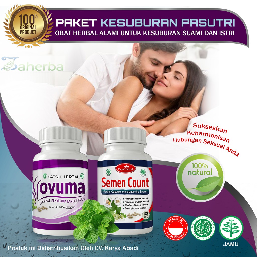 Paket Obat Herbal Kesuburan Pria Wanita Solusi Agar Cepat Hamil Shopee Indonesia