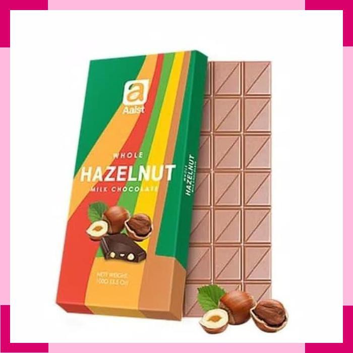 

Aalst Whole Hazelnut Milk Chocolate Bar Block Cokelat Coklat Hazel