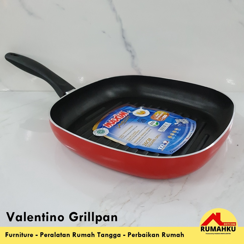 PANCI MASAK KOTAK - PANCI ANTI LENGKET KOTAK - SQUAREPAN 26CM - MAXIM