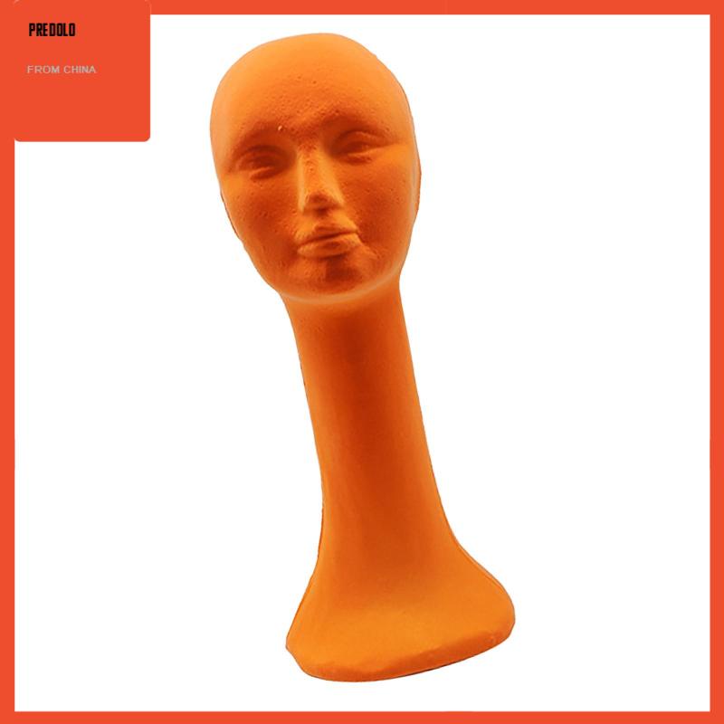 Long Neck Foam Female Human Head Display Stand Mannequin