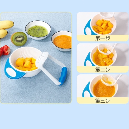 Paket penghalus makanan mpasi bayi mangkok grinder baby food maker parutan keju saringan baby food processor