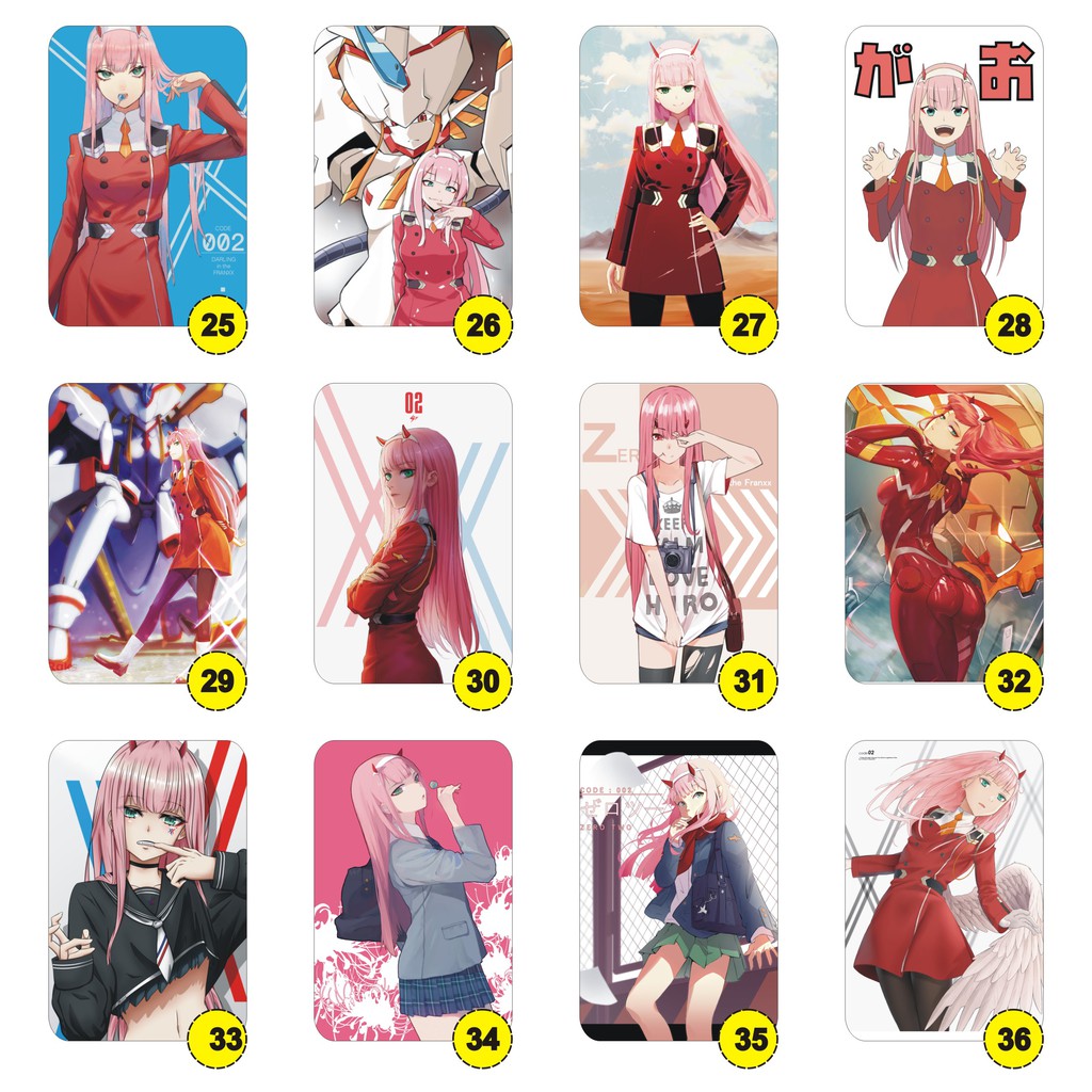 print cetak Poster custom Anime zero two Darling in the FranXX full colour hd-3