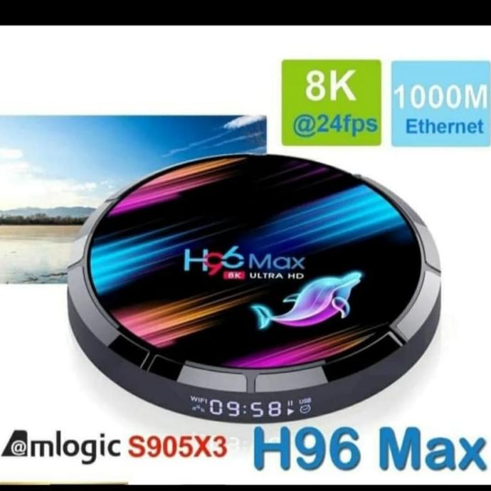 H96 Max X3 4GB/128GB Android 9.0 WiFi dual band Tv box Amlogic S905X3