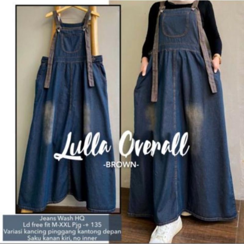 Overall Jeans Denim Wanita Premium Bevery Channel Fregga Hima Lulla Denima