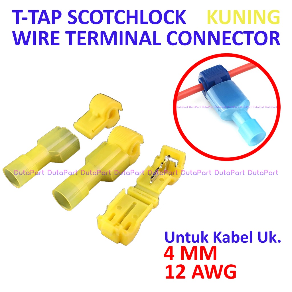 T-TAP ScotchLock KUNING Terminal Kabel Jumper Connector Te Scotch Lock