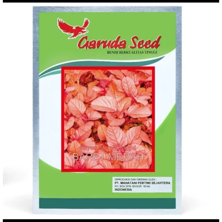 BENIH BIBIT BAYAM MERAH KEMASAN PABRIK 50 GRAM